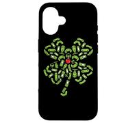 Custodia per iPhone 16 Ragazzi Gamer Gift Game Shamrock St Patricks Day Irlandese Uomini Bambini