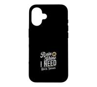 Custodia per iPhone 16 Rain or Shine I Need Rock Songs Music Lover