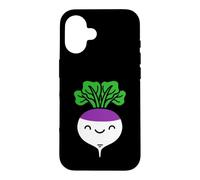 Custodia per iPhone 16 Rapa vegetali divertenti alimenti alimentari semplice rapa