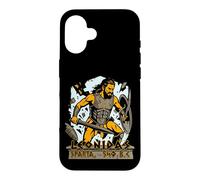 Custodia per iPhone 16 Re Leonida di Sparta 540 dc Spartano con elmetto