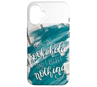 Custodia per iPhone 16 Reading Quote For Book Lover And Librarian Cute Book Pattern