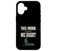 Custodia per iPhone 16 Registrazione Terapia Logger Terapia Umorismo Motosega Life Forest