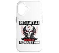 Custodia per iPhone 16 Regola l'IA prima che regoli il tuo teschio robot