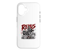 Custodia per iPhone 16 Remus Guerriero Con Lupo Duo Fratres Una Urbs