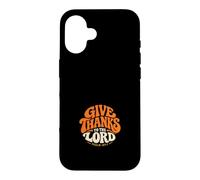 Custodia per iPhone 16 Rendete grazie al Signore Salmo 107:1 Retro Christian