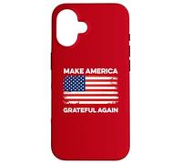 Custodia per iPhone 16 Rendi l'America Grateful Again Ringraziamento Funny Patriotic USA