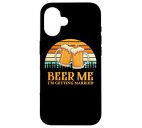 Custodia per iPhone 16 Retro Beer Me Getting Married Funny Drinking Team Beer Lover
