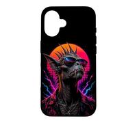 Custodia per iPhone 16 Retro Chupacabra Leggenda Creatura Mistero Mostro Opera D'arte