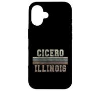 Custodia per iPhone 16 Retrò Cicerone Illinois