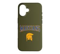 Custodia per iPhone 16 Retro College Blu Arancione Marziani Sport