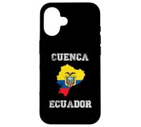 Custodia per iPhone 16 Retro Cuenca Ecuador Distressed Ecuador Bandiera Ecuador