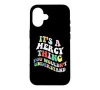 Custodia per iPhone 16 Retro Groovy è una cosa di misericordia che non capiresti