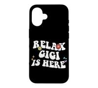 Custodia per iPhone 16 Retro Groovy Relax GIGI Is Here Funny Mother's Day Nome