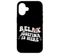 Custodia per iPhone 16 Retro Groovy Relax JOSEFINA Is Here Funny Mother's Day Nome