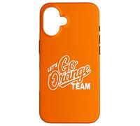Custodia per iPhone 16 Retro LET'S GO ORANGE TEAM Varsity War Game Day Spirit Week