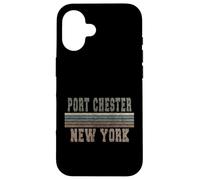 Custodia per iPhone 16 Retro Port Chester New York