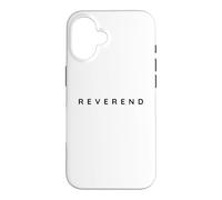 Custodia per iPhone 16 Reverendo/Reverendo/Protestante/Protestanti Modern Font