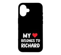 Custodia per iPhone 16 Richard - Il mio cuore appartiene a Richard - Amore