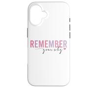 Custodia per iPhone 16 Ricorda la tua mentalità positiva motivazionale