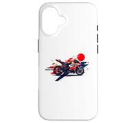 Custodia per iPhone 16 Ride With Passion Esplora il brivido della maglietta Ride Sunset