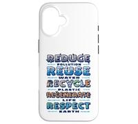 Custodia per iPhone 16 Ridurre il riutilizzo Riciclare Educazione Ambientale In