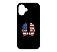 Custodia per iPhone 16 Riflessologia Bandiera americana Massaggio riflessologo America