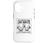 Custodia per iPhone 16 Risolviamolo come un divertente braccio di ferro da adulti