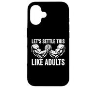 Custodia per iPhone 16 Risolviamolo come un divertente braccio di ferro da adulti