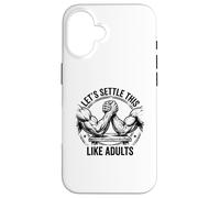 Custodia per iPhone 16 Risolviamolo come un divertente braccio di ferro da adulti