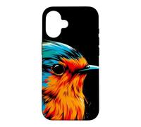 Custodia per iPhone 16 Robin Stile minimalista e vivace Compleanno