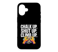 Custodia per iPhone 16 Rock Climbing Bouldering Chalk Up Climb Hands