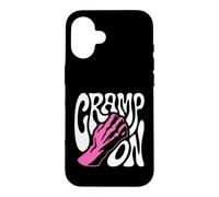 Custodia per iPhone 16 Rock Climbing Cramp On Bouldering Climber Pun