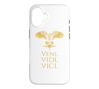 Custodia per iPhone 16 Roma antica - Citazione latina Giulio Cesare - Veni Vidi Vici