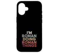 Custodia per iPhone 16 Roman Name Roman Personalized Name First Given