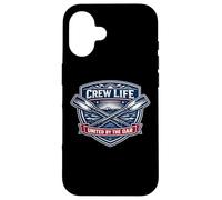 Custodia per iPhone 16 Rowing Crew Life United By The Remo Team Motto Rower Citazione