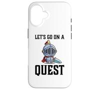 Custodia per iPhone 16 RPG Gamer Andiamo su un giocatore Quest Knight Warrior