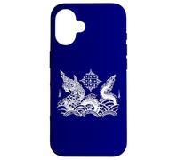 Custodia per iPhone 16 Sak Yant Tatuaggio Serpente Naga Yantra Thailandia Bangkok