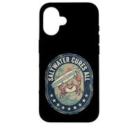 Custodia per iPhone 16 Saltwater Cures All Surfing Crab Beach Ocean