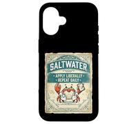 Custodia per iPhone 16 Saltwater Doctor Crab Ocean Vintage Design