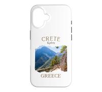 Custodia per iPhone 16 Samaria Gorge Hiking Chania Creta Isola greca Creta Grecia