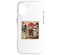 Custodia per iPhone 16 Samurai Axolotl Japanese Vintage Funny Gifts Graphic Art