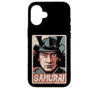 Custodia per iPhone 16 Samurai giapponese Ukiyo-e Anime Retro Giappone Bushido Souvenir