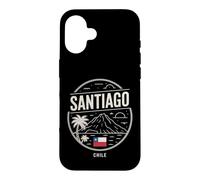 Custodia per iPhone 16 Santiago Cile Vulcano Palma Tramonto Design