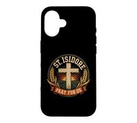 Custodia per iPhone 16 Sant'Isidoro Prega per noi Santo Patrono Cattolico degli Agricoltori