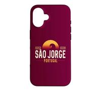 Custodia per iPhone 16 Sao Jorge Portogallo | São Jorge Azzorre Portogallo Retro Wave