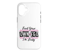 Custodia per iPhone 16 Sassy Alimenta il tuo EGO I'm Busy Confident Design