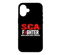 Custodia per iPhone 16 SCA Awareness Fighter - Consapevolezza improvvisa dell'arresto cardiaco