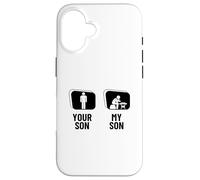 Custodia per iPhone 16 Scacchi Giocatore Your Son My Son Papà Mamma Scacchi Divertenti