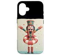 Custodia per iPhone 16 Schiaccianoci con anello da piscina per gli amanti della spiaggia