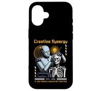 Custodia per iPhone 16 Sci Fi Creative Synergy AI Umani Innovare Insieme